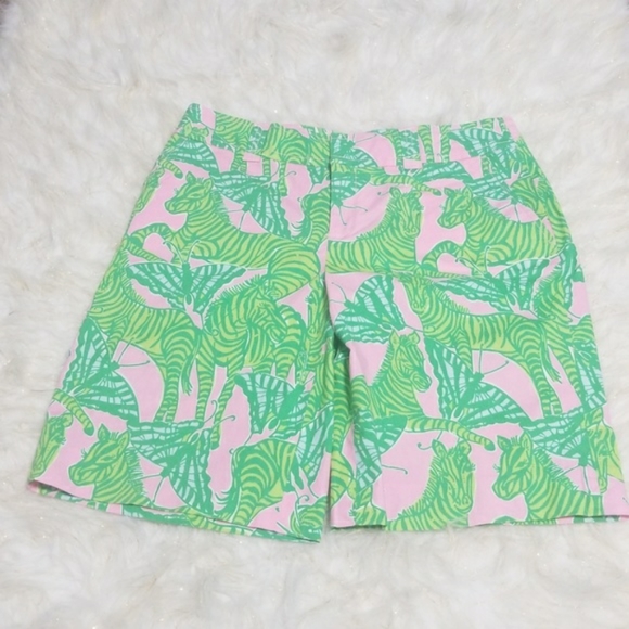 Lilly Pulitzer Pants - Sz 2 Lilly Pulitzer Zebra Butterfly Shorts Pink